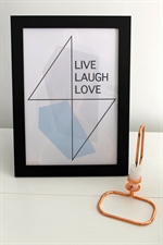 Plakat Live, Laugh, Love A3 fra A:Sign med ramme - Tinashjem